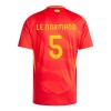 Camisola Espanha Robin Le Normand 5 Homen Equipamento 1ª Euro 2024